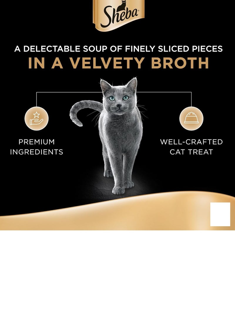 شيبا طعام القطط شوربة شيبا بنكهة السمك الأبيض، 4 × 40 جم - Image 3