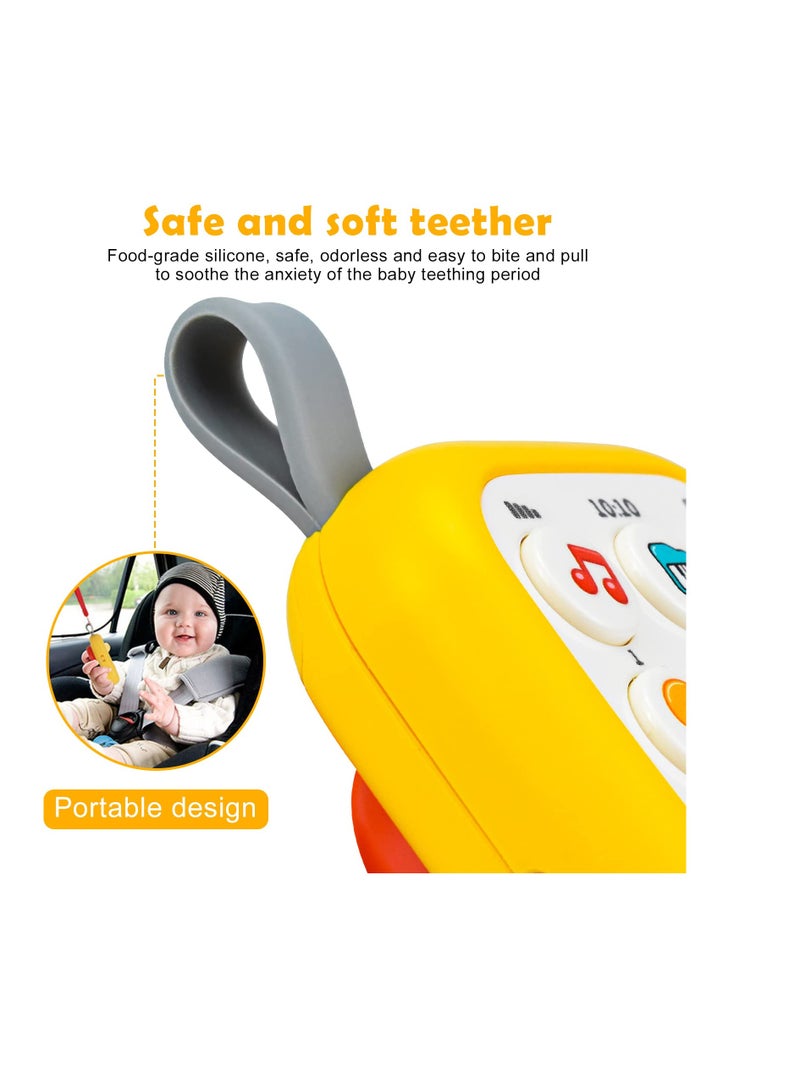 SYOSI Kids Mobile Phone Soft and Safe Baby Toy Phone with Animal Sounds and Music,Toddler Phone  - Image 5