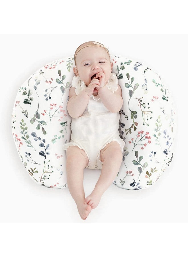 GRSSDER غطاء وسادة الرضاعة GRSSDER قابل للتمدد من مينيكي، أغطية رضاعة قابلة للإزالة لوسائد الرضاعة، غطاء فائق النعومة ومريح للفتيات، نمط زهور أنيق - Image 2