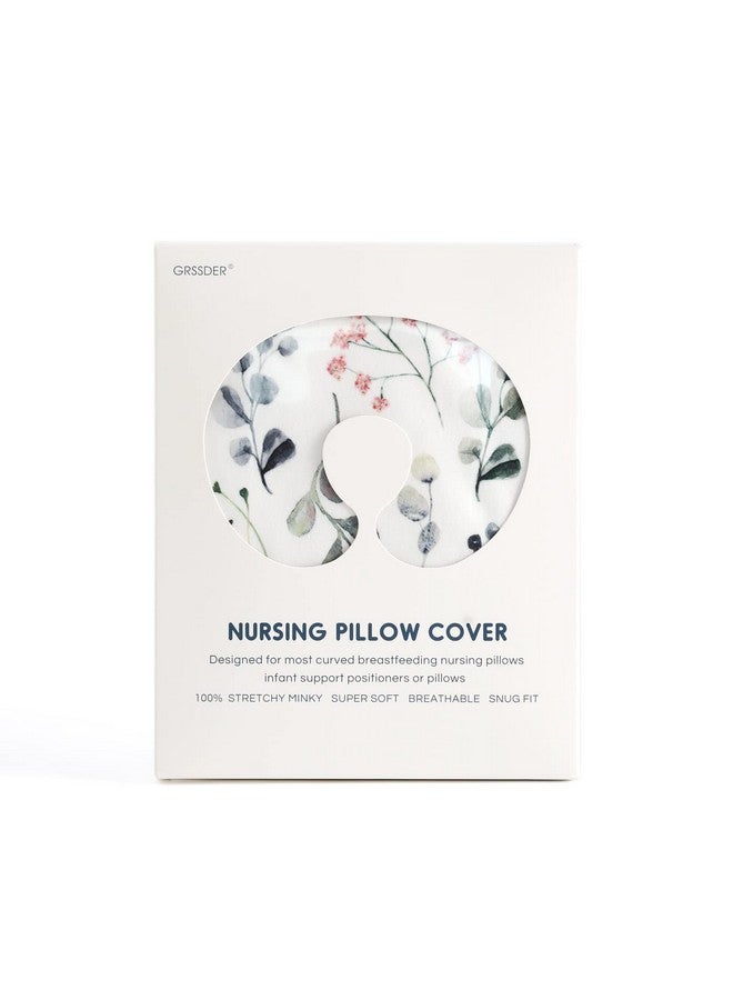 GRSSDER غطاء وسادة الرضاعة GRSSDER قابل للتمدد من مينيكي، أغطية رضاعة قابلة للإزالة لوسائد الرضاعة، غطاء فائق النعومة ومريح للفتيات، نمط زهور أنيق - Image 4