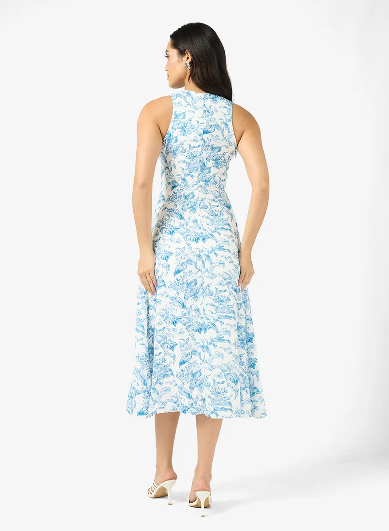 ELLA Monochrome Print Dress
