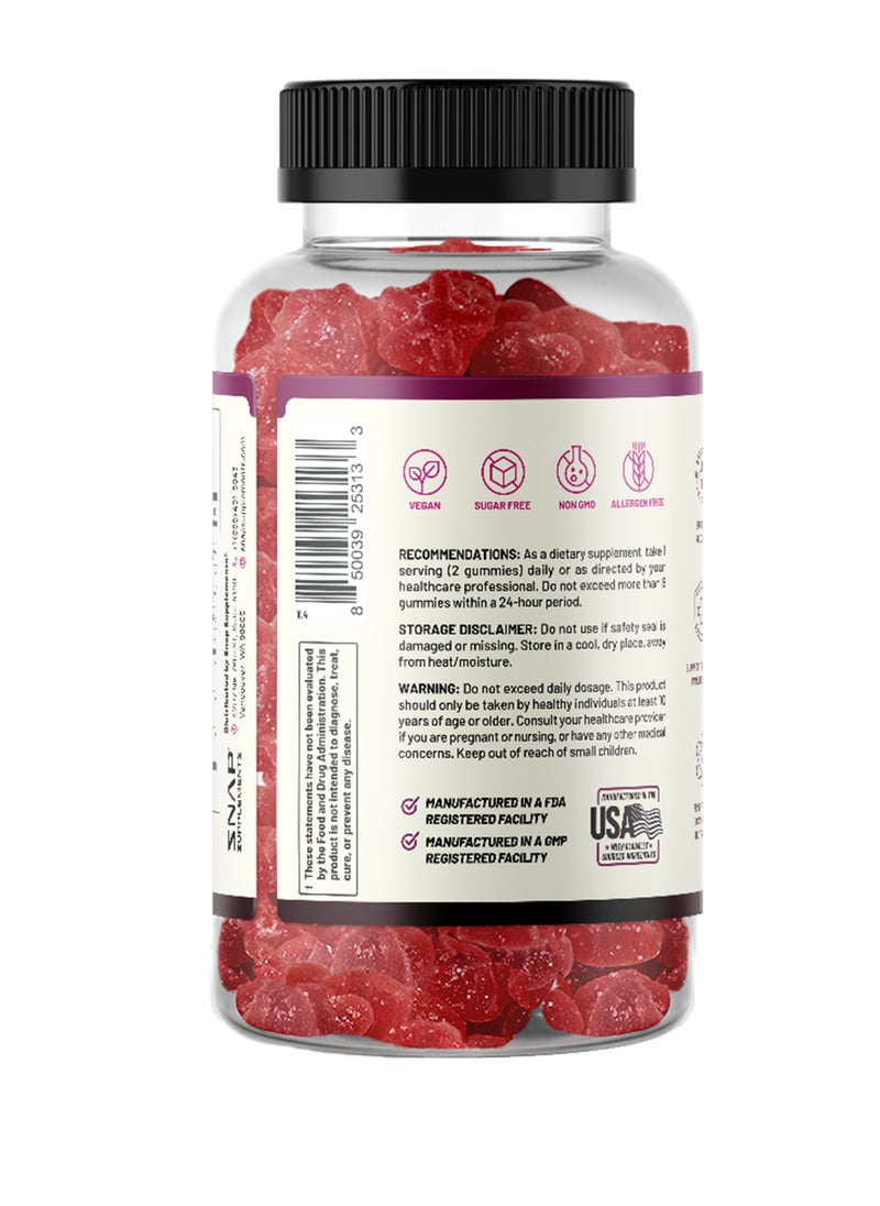 SNAP SUPPLEMENTS - Immune Booster Extract of Elderberry+echinacea+propolis Dietary Supplement 60 Gummies - Image 1