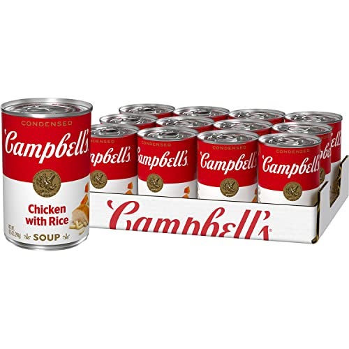 Campbell's Condensed Chicken and Rice Soup, 10.5 oz Can (12 Pack) - Image 1