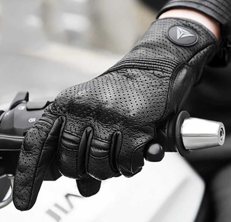 Motowolf Motorcycle Gloves 100% Leather Perforated Summer Full Protection - Image 3