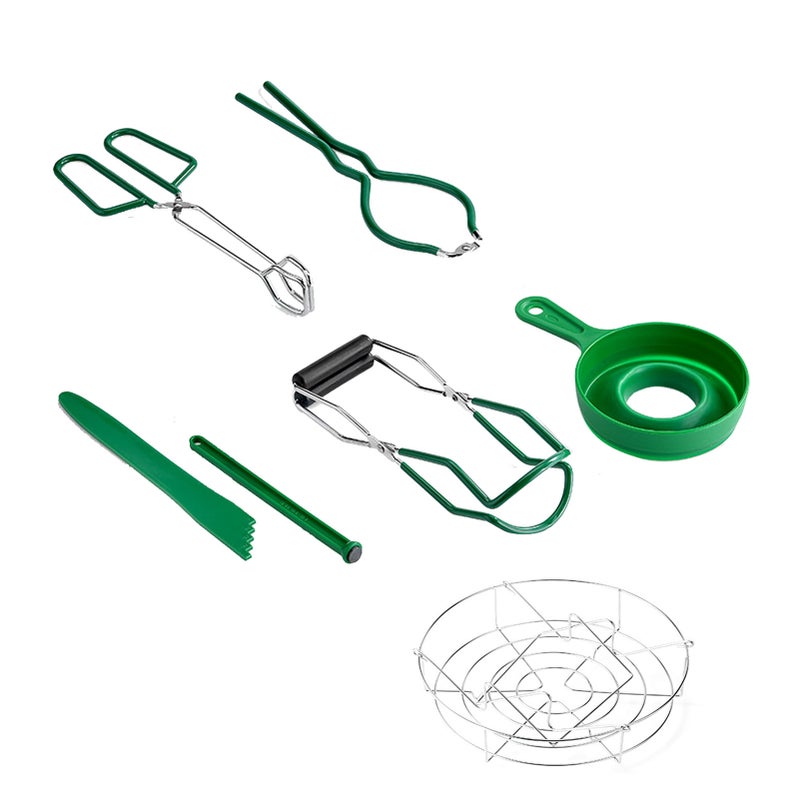 7pcs Jam Making Tools Kit Green Heat Resistant Jar Jam Making Kit for Baking Cooking - Image 4