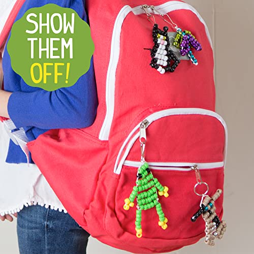Made By Me Create Your Own Bead Pets by Horizon Group USA, Includes Over 600 Pony Beads, 6 Key Rings, Storage Box & Much More - Image 5