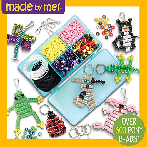 Made By Me Create Your Own Bead Pets by Horizon Group USA, Includes Over 600 Pony Beads, 6 Key Rings, Storage Box & Much More - Image 2