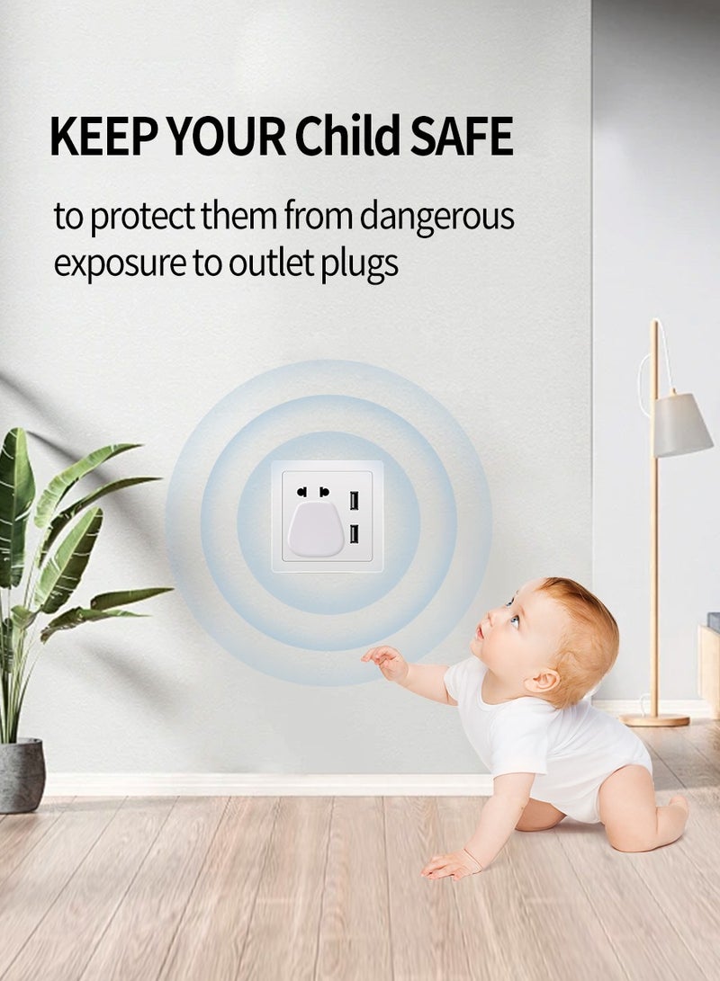 بيروي 12 قطعة أغطية مقابس آمنة للأطفال، وأغطية غبار المخارج، وأغطية سلامة، وأغطية حماية كهربائية لطفلك والرضع في المنزل - Image 2