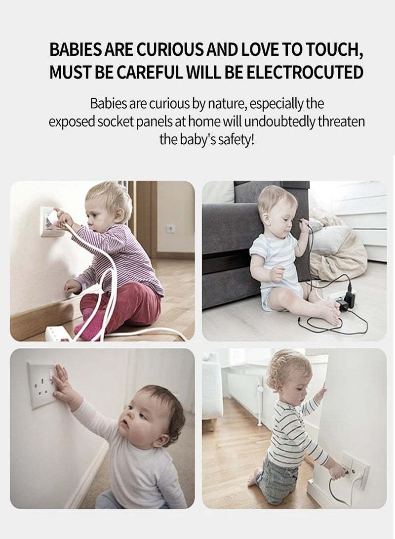 بيروي 12 قطعة أغطية مقابس آمنة للأطفال، وأغطية غبار المخارج، وأغطية سلامة، وأغطية حماية كهربائية لطفلك والرضع في المنزل - Image 5