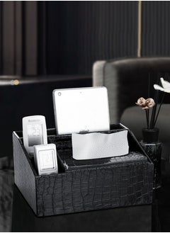 Multi functional tissue box/ black
