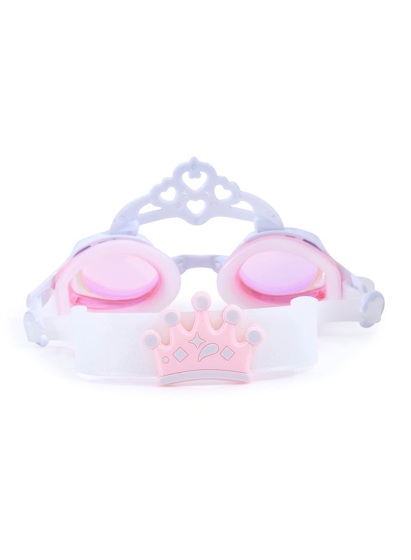 Bling2O Princess Crown Daisy White Swim Goggles For Kids - Image 2