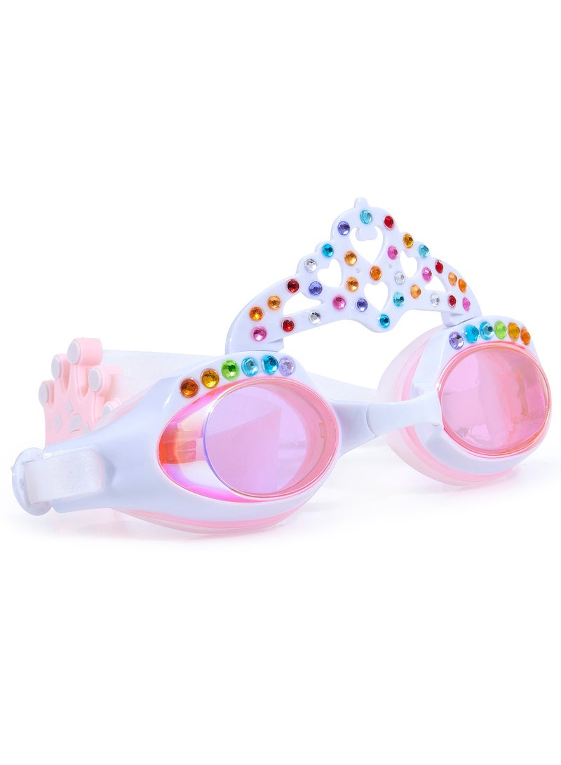 Bling2O Princess Crown Daisy White Swim Goggles For Kids - Image 3