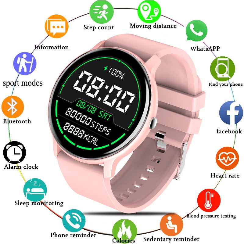 Lige Lige Smart Watch Unisex Watch Smart Wear Blood Pressure Oximeter Step Detection Bracelet 0223 - Image 1