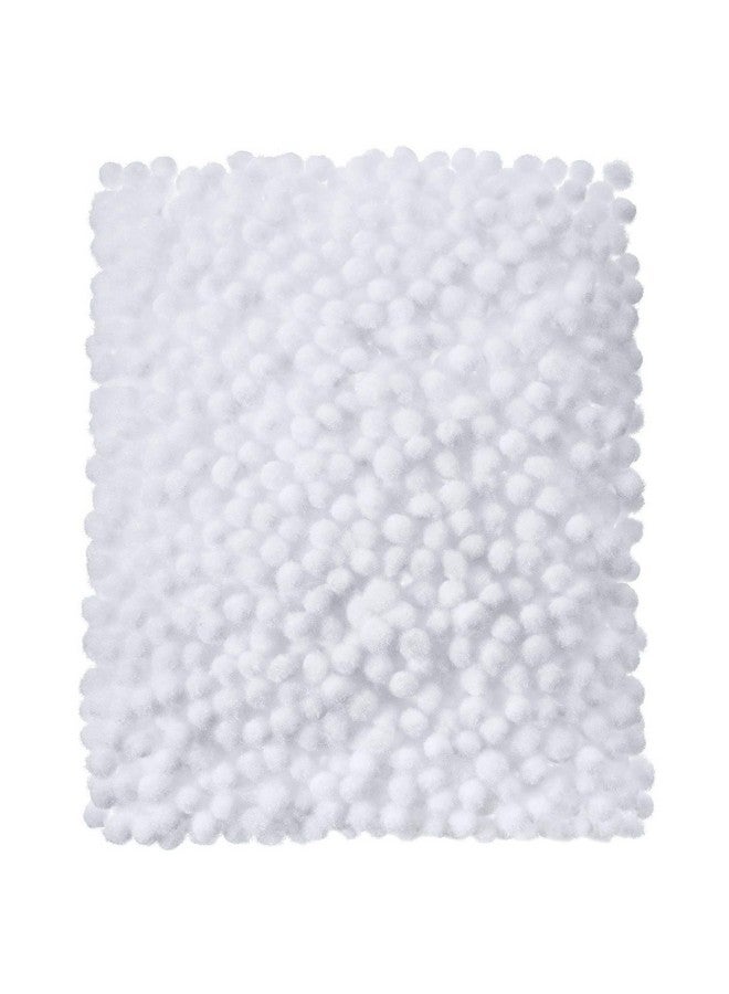 Shappy 2000 Pieces 6 Mm Pom Poms Christmas For Craft Making, Christmas Holiday Costume Pom Balls Hobby Supplies And Diy Creative Crafts Decorations(White) - Image 1
