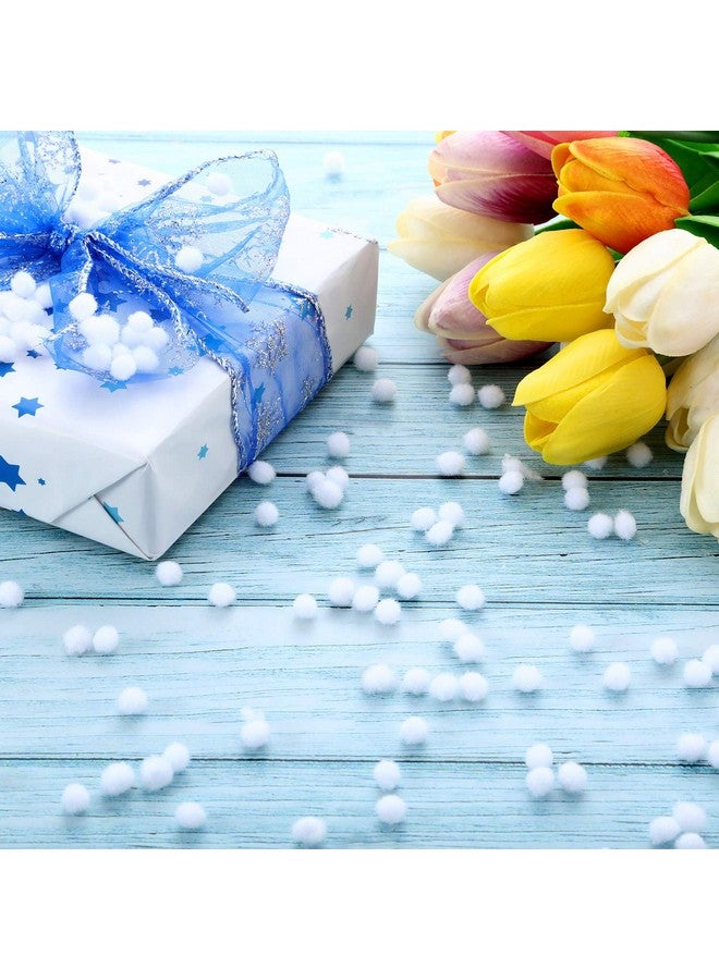 Shappy 2000 Pieces 6 Mm Pom Poms Christmas For Craft Making, Christmas Holiday Costume Pom Balls Hobby Supplies And Diy Creative Crafts Decorations(White) - Image 5
