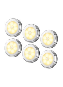 Arabest 6-Pack Wireless Motion Sensor Night Lights – Magnetic Mount, 0-5M Detection, 120° Angle (Battery Powered)  - Image 1