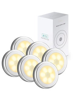 Arabest 6-Pack Wireless Motion Sensor Night Lights – Magnetic Mount, 0-5M Detection, 120° Angle (Battery Powered)  - Image 4