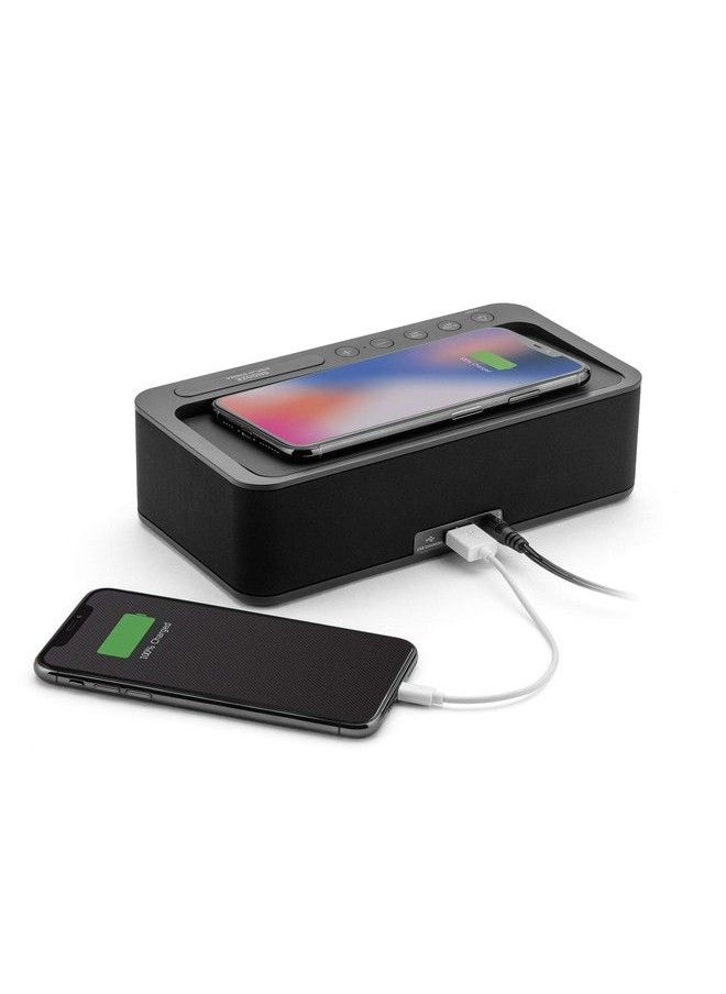 TIMEX - Ihome Alarm Clock Portable Speaker With Qi Wireless Charging And Usb Charger 0.9” Green Led Display Alarm Clock For Bedrooms Bedside Home Or Work Kids And Heavy Sleepers Model: None - Image 1