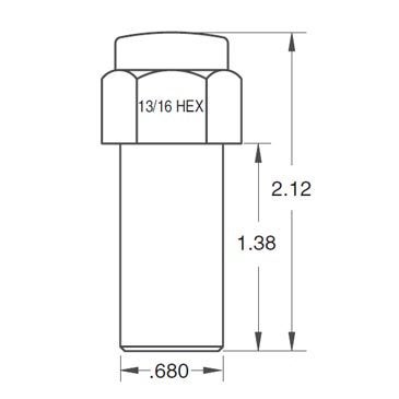 ezaccessory Cragar SST Mag Lug Nut 12x1.25 with Center Washer Set of 20 Pcs - Image 5