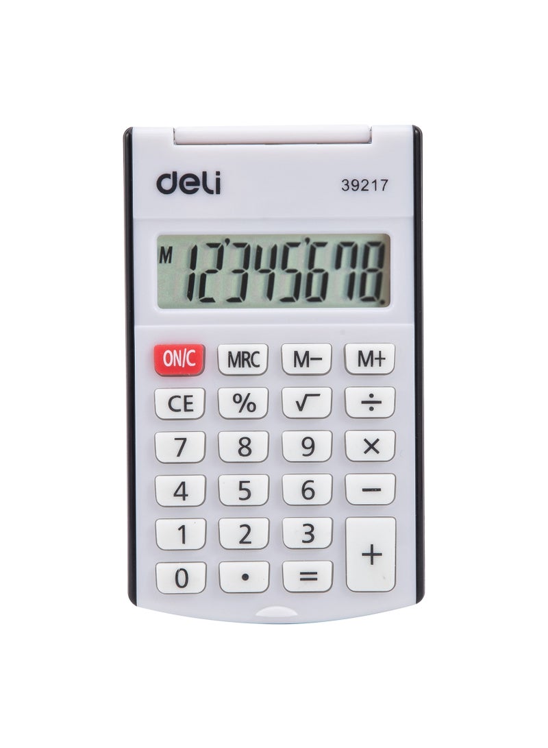 Deli Calculator - 8 Digits, Durable Plastic, Black, E39217 - Image 2