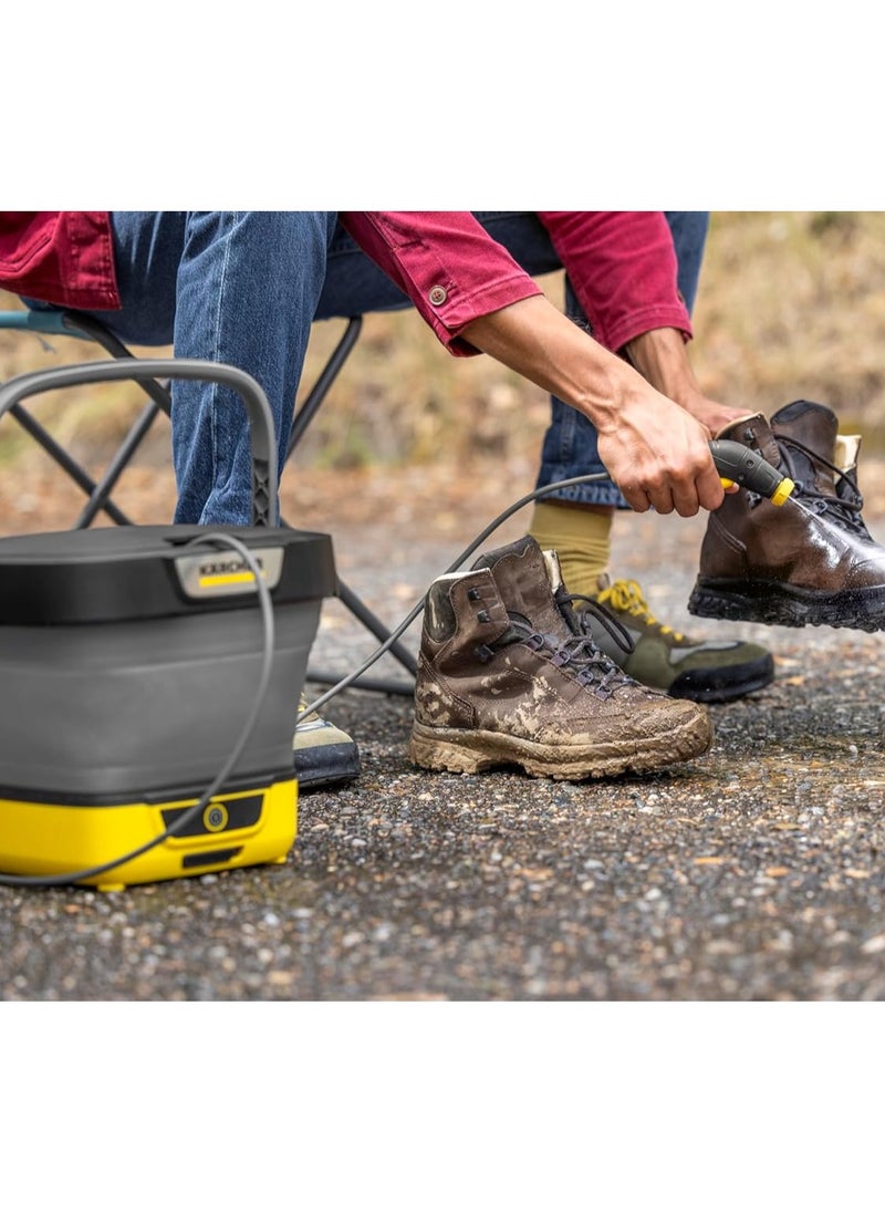 KARCHER - Portable Mobile Outdoor Cleaner OC 3 Foldable Compact Pressure Washer with Long Battery Run Time For Multiple Uses, Foldable 8L Tank & 1.8M Hose - A Portable Cleaning Solution - Image 1