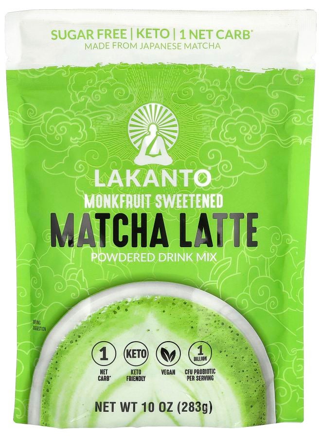 Matcha Latte Monkfruit Sweetened 10 oz (283 g)