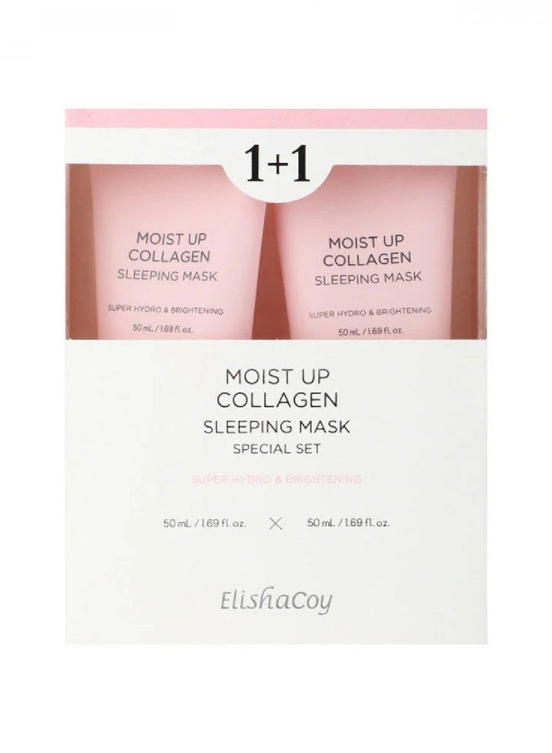 elishacoy Moist Up Collagen Sleeping Mask Special Set 1+1 - 50ml - Image 1