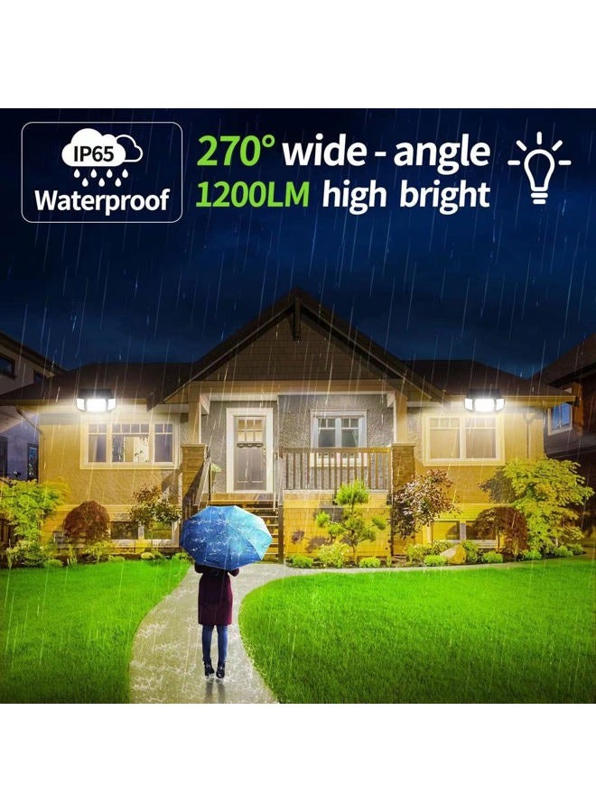 intelamp Solar Outdoor Lights,6000mAh Motion Sensor with Dual Sensors,Waterproof Solar Flood Lights 270°Wide Angle for Outside with 3 Modes - Image 2