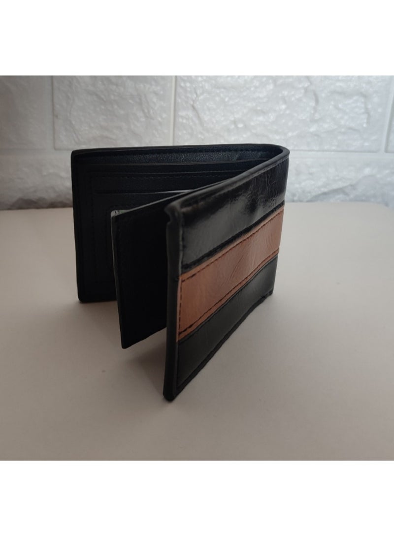 Black leather men's wallet - Image 3