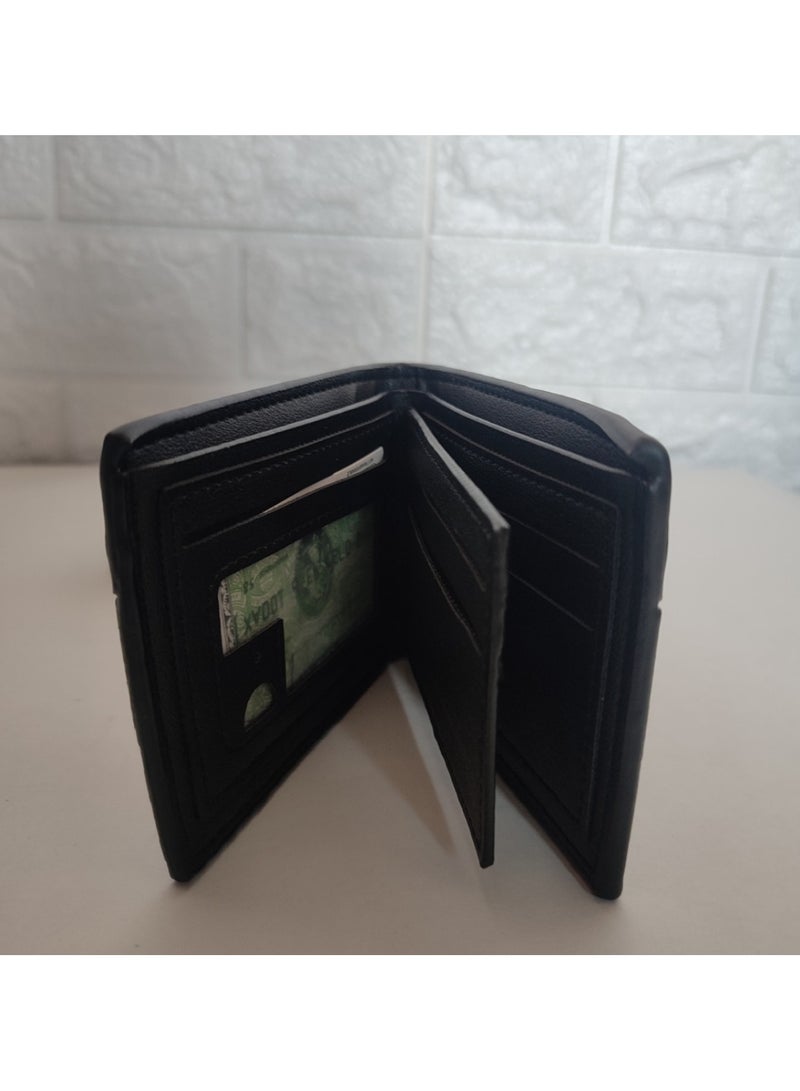 Black leather men's wallet - Image 4