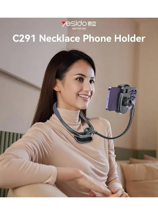 Yesido Flexible Neck and Desk Mobile Stand, Hands-Free Phone Holder for Lying Down and Viewing, C291 - Image 2