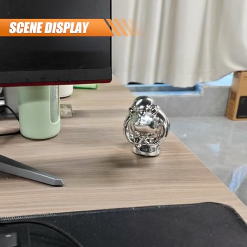 Tuxihapp Angry Duck Car Hood Ornament, High Shine 3D Chromed Metal Car Hood Decoration, Self-Adhesive Electroplated Polished Vehicle Exterior Charm Accessories for Truck, Desktop, Cabinet (Sliver) - Image 5