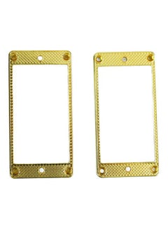 2PCS Guitar Pickup Frame Metal Bridge and Neck Pickups Cover Frame for Musical Instruments