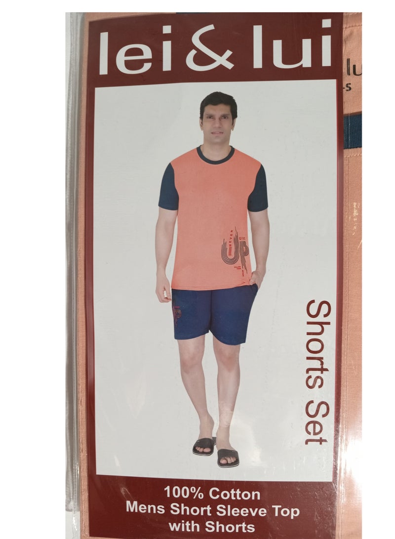 مجموعة بيجامة قصيرة للرجال من Lei & Lui - Image 1