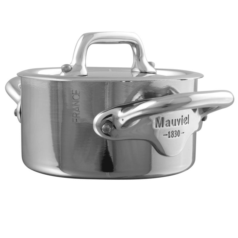 Mauviel M'Minis 1 mm Stainless Steel Mini Stewpan With Lid, And Cast Stainless Steel Handle, 3.54-in, Made in France - Image 4