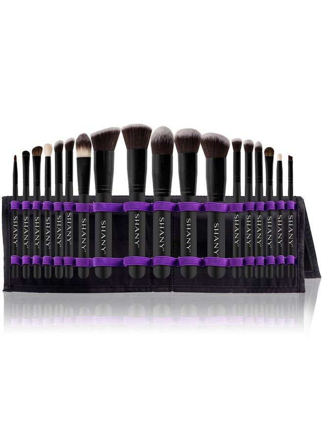 Shany SHANY Makeup Brushes Artisan Easel Elite Cosmetics Make up Brush Set, Complete Kabuki Makeup Brush Set with Standing Convertible Makeup Brush Holder Storage - 18 pcs  - Image 1