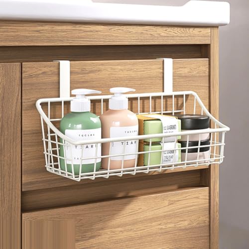 LeleCAT Over Cabinet Door Basket with hook Grid Storage Basket, Kitchen Storage Organizer,Over Cabinet Door Organizer,Hanging it behind a door or on a railing, Small, BLack,2 Pack - Image 5