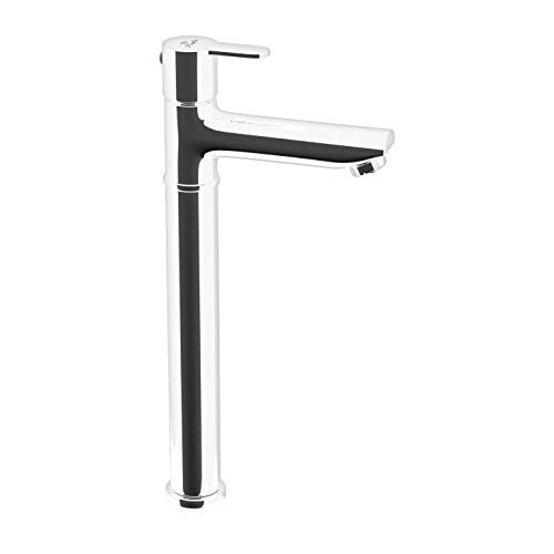 Pixaflo Fission Brass Extended Tall Body Pillar Cock 12 inch Tap for Wash Basin | Deck Mounted | Cold Water Tap (Not Hot & Cold Mixer) | Counter Top/Table Top Faucet | Foam Flow | Chrome Finish - Image 1