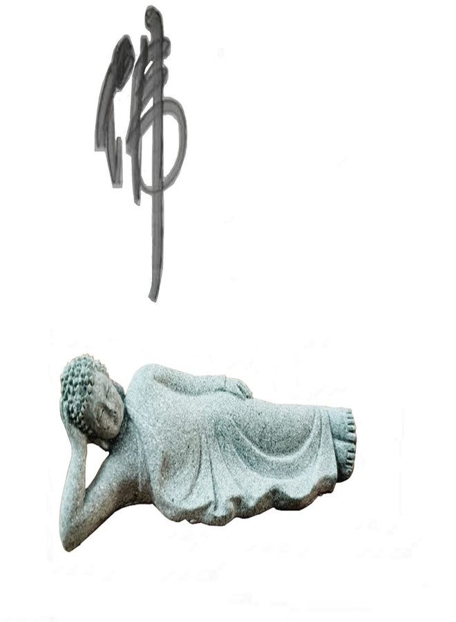 DMtse Buddha Reclining Meditating Carving Statue Figurines Sculpture Collectibles for Home Buddha Attractive & Serene Ornament - Image 3