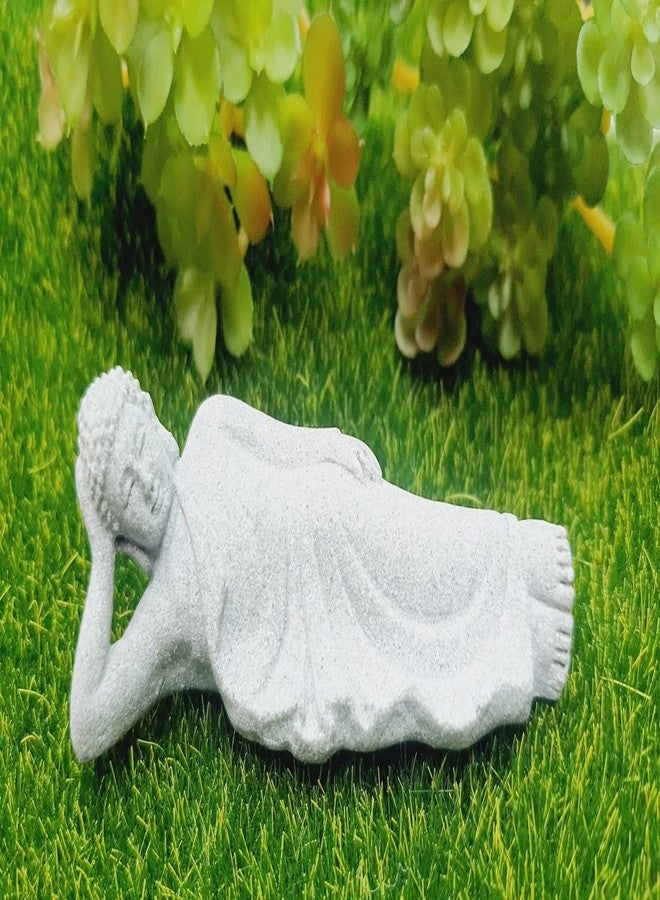 DMtse Buddha Reclining Meditating Carving Statue Figurines Sculpture Collectibles for Home Buddha Attractive & Serene Ornament - Image 5