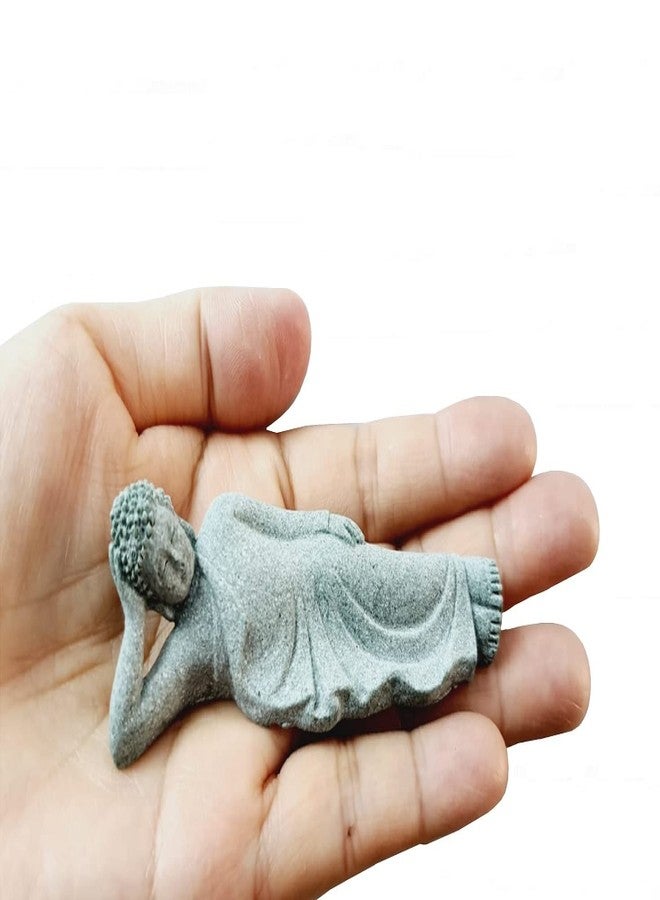 DMtse Buddha Reclining Meditating Carving Statue Figurines Sculpture Collectibles for Home Buddha Attractive & Serene Ornament - Image 2