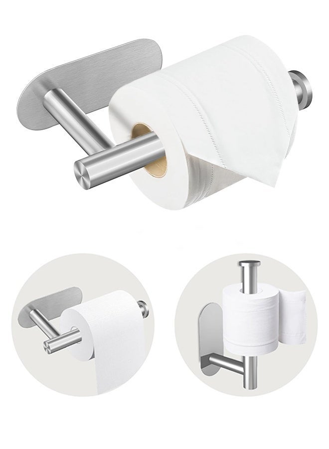 Bathroom Organization Duo: Toilet Paper Holder & 2-Suction Cup Hooks Set - Image 3