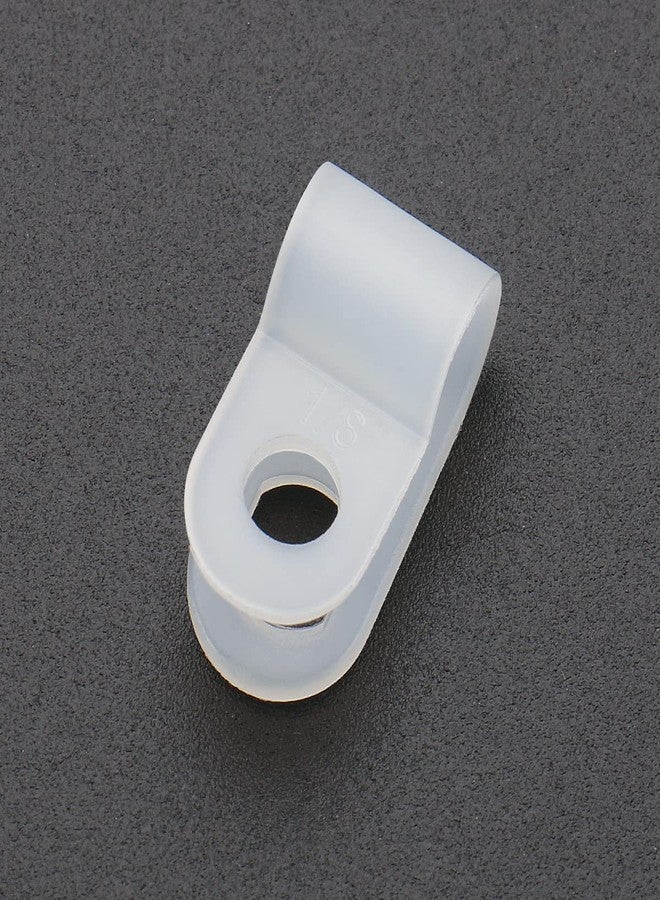 Baomain R-Type Cable Clamp 1/8 Inch White UC-0 Pack of 100 - Image 3