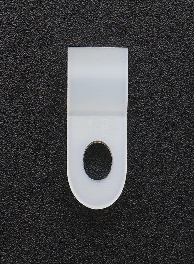 Baomain R-Type Cable Clamp 1/8 Inch White UC-0 Pack of 100 - Image 5