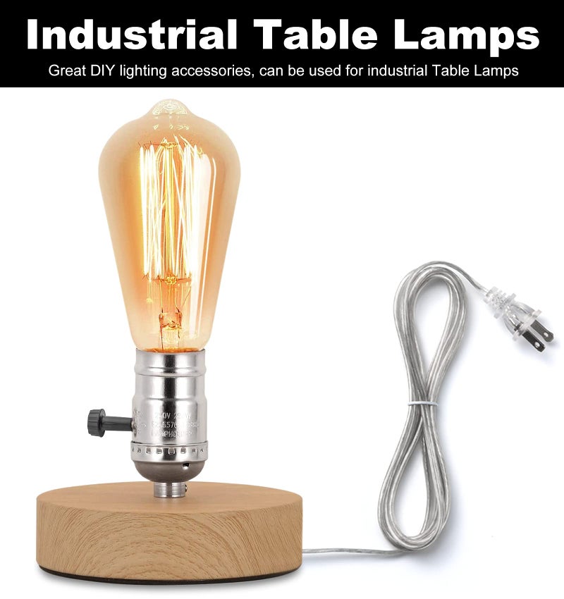 Qc Lamp Kits for Do It Yourself, Lamp Rewire Kit with 3-Way Lamp Socket and Essential Hardware, 12 FT Lamp Cord Replacement, Lamp Repair Kit for Table Lamps, Lamp Wiring Kit, Lamp Parts (Silver) - Image 5