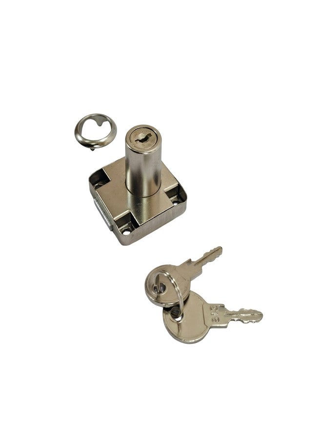 INOX Mild Steel Multipurpose Furniture Lock for Drawers and Cabinets, Safety Lock for Wardrobe, Home and Office (Pack of 4) - Image 3