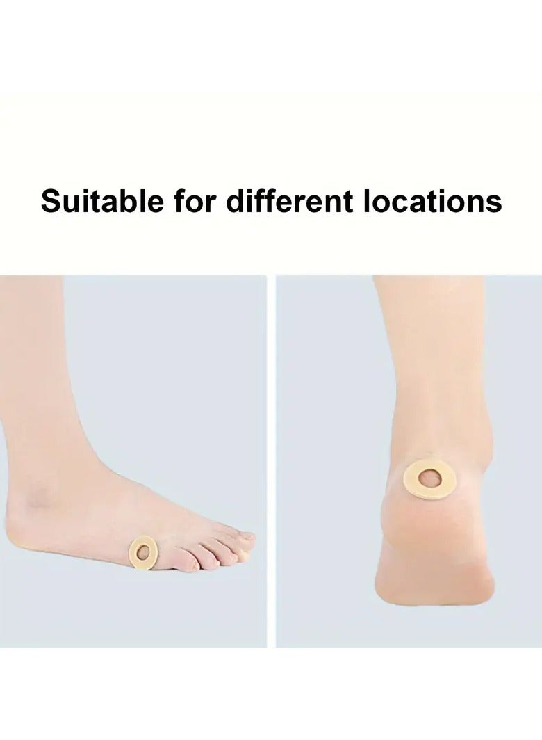 Ucanbe 45pcs Skin-Tone Latex Sponge Corn Patches, 3 Shapes - Odorless Foot Care Pads for Calluses & High Heel Shoe Blisters Relief, Beige, Feet Care Products  - Image 3