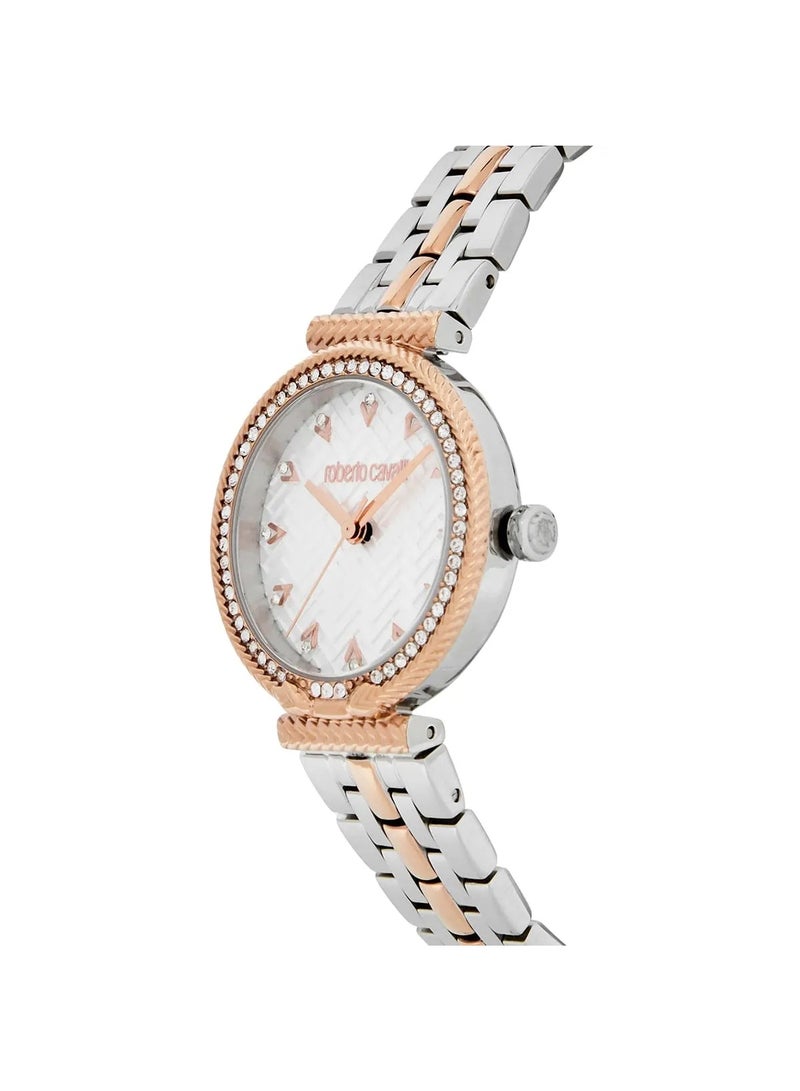 Roberto Cavalli Women's Chiarezza Watch RC5L078M0075, Silver Dial, Two-Tone Stainless Steel Bracelet - Image 2