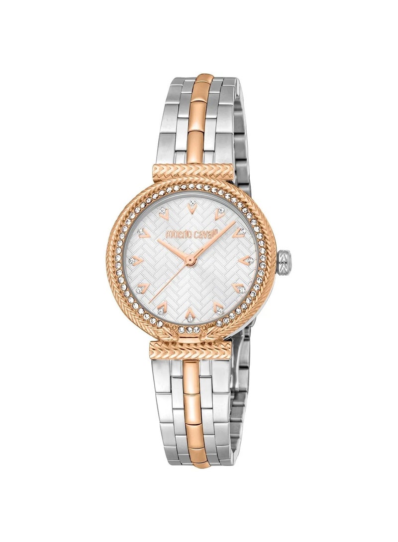 Roberto Cavalli Women's Chiarezza Watch RC5L078M0075, Silver Dial, Two-Tone Stainless Steel Bracelet - Image 1