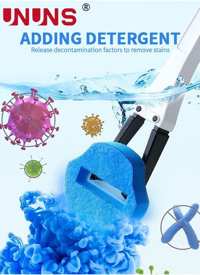 Toilet Bowl Brush Set,Disposable Toilet Bowl Cleaning Brush With 20 Refills Dissolving Wands Replacement Sponge Brush Heads,Soft Toilet Cleaner Brush For Bathroom Toilet Cleaning